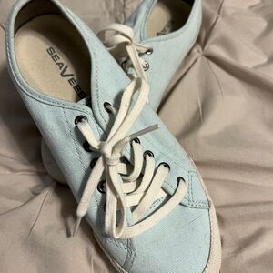 SeaVees Women's Canvas Sneakers - Light Blue
